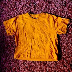 WILDFANG Burnt Orange Crop Tee